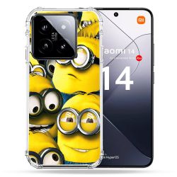 Coque Renforcée Pour Xiaomi 14 Minions Groupe