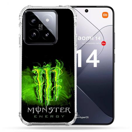 Coque Renforcée Pour Xiaomi 14 Monster Energy Vert