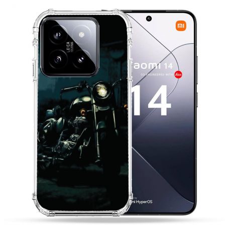Coque Renforcée Pour Xiaomi 14 Moto Harley Vintage