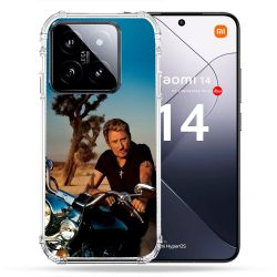 Coque Renforcée Pour Xiaomi 14 Musique Johnny Hallyday Moto