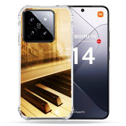 Coque Renforcée Pour Xiaomi 14 Musique Piano Retro