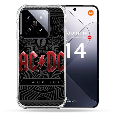 Coque Renforcée Pour Xiaomi 14 Musique Rock ACDC Rouge