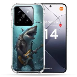 Coque Renforcée Pour Xiaomi 14 Musique Rock Requin