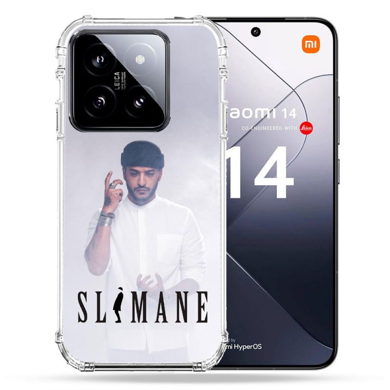 Coque Renforcée Pour Xiaomi 14 Musique Slimane Blanc