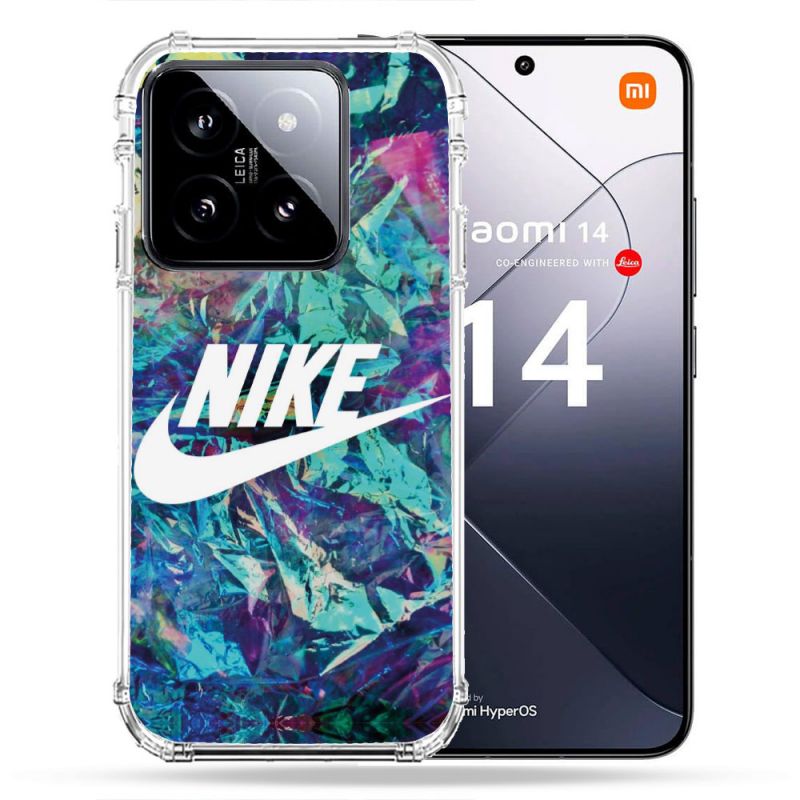 Coque Renforcée Pour Xiaomi 14 Nike Turquoise