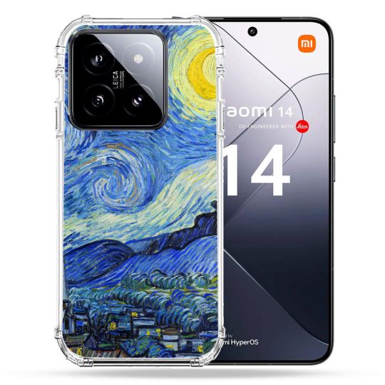 Coque Renforcée Pour Xiaomi 14 Peinture La nuit étoilée