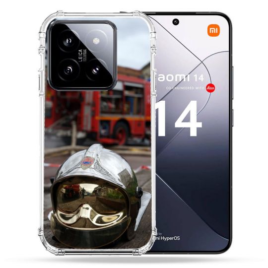 Coque Renforcée Pour Xiaomi 14 Pompier Casque Camion