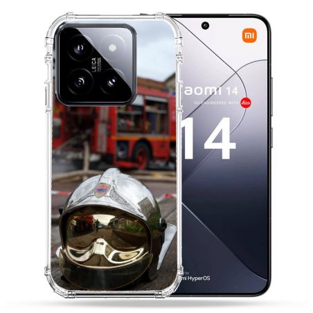 Coque Renforcée Pour Xiaomi 14 Pompier Casque Camion