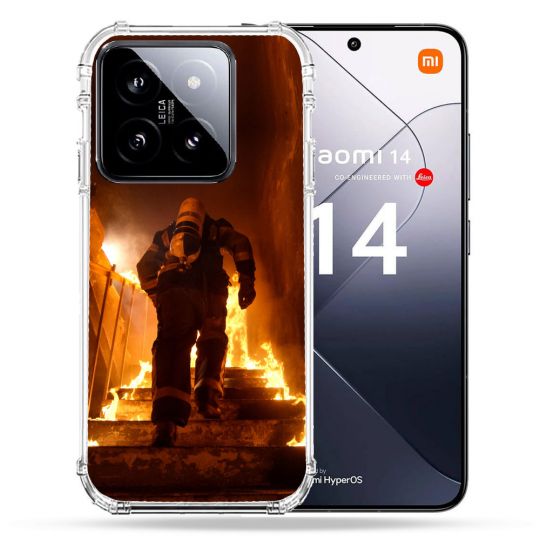 Coque Renforcée Pour Xiaomi 14 Pompier Escalier