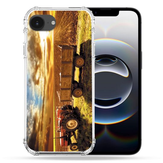 Coque Renforcée Pour Iphone 16e Agriculture Tracteur Color
