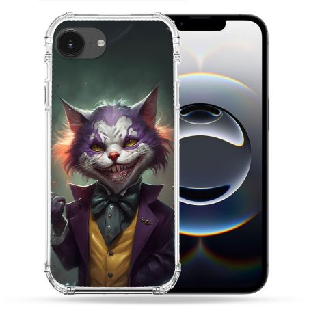 Coque Renforcée Pour Iphone 16e Animal Chat Joker