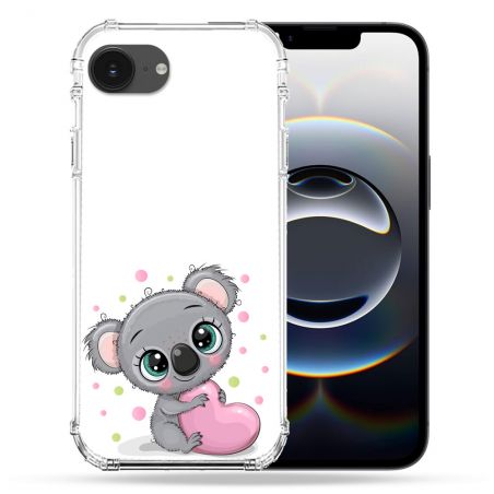 Coque Renforcée Pour Iphone 16e Animal Koala Cœur