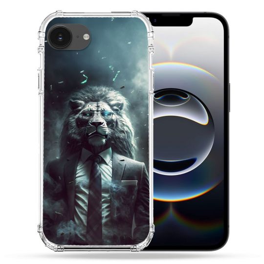 Coque Renforcée Pour Iphone 16e Animal Lion Business