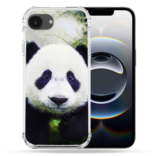 Coque Renforcée Pour Iphone 16e Animal Panda Color