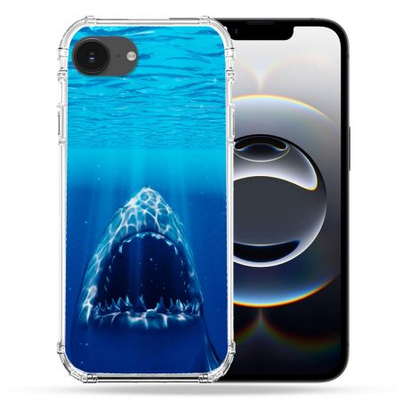 Coque Renforcée Pour Iphone 16e Animal Requin Dent