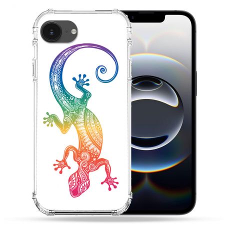 Coque Renforcée Pour Iphone 16e Animal Salamandre Color