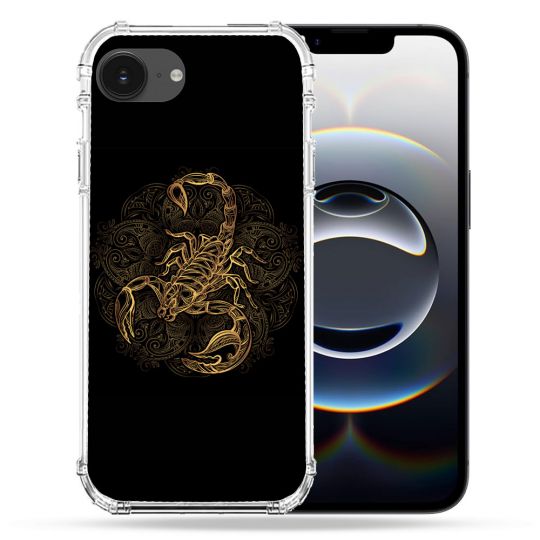 Coque Renforcée Pour Iphone 16e Animal Scorpion Fresque