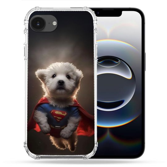 Coque Renforcée Pour Iphone 16e Animal Super Chien