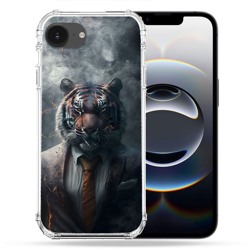 Coque Renforcée Pour Iphone 16e Animal Tigre Business