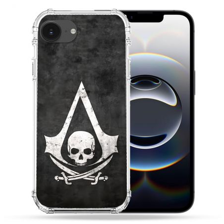 Coque Renforcée Pour Iphone 16e Assassin Creed Tete Mort