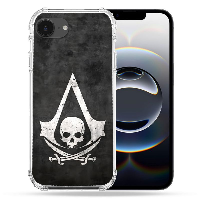Coque Renforcée Pour Iphone 16e Assassin Creed Tete Mort