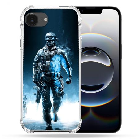 Coque Renforcée Pour Iphone 16e Call Of Duty Guerrier