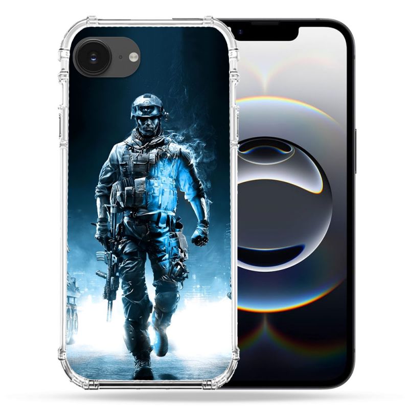 Coque Renforcée Pour Iphone 16e Call Of Duty Guerrier