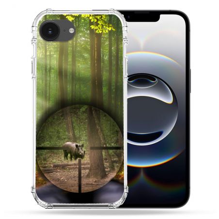 Coque Renforcée Pour Iphone 16e Chasse Sanglier Viseur