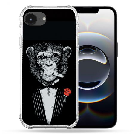 Coque Renforcée Pour Iphone 16e Decale Singe Mafia