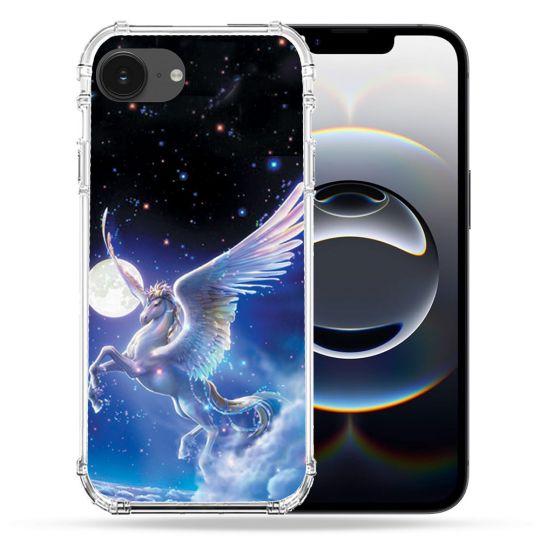 Coque Renforcée Pour Iphone 16e Fantastique Licorne Céleste