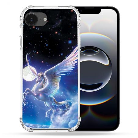 Coque Renforcée Pour Iphone 16e Fantastique Licorne Céleste