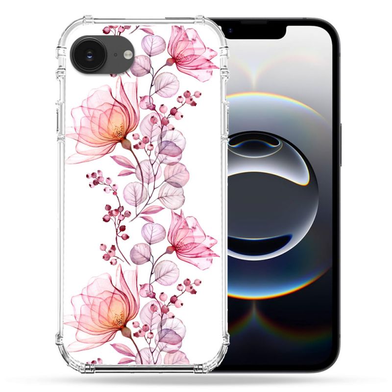 Coque Renforcée Pour Iphone 16e Fleur Eclosion