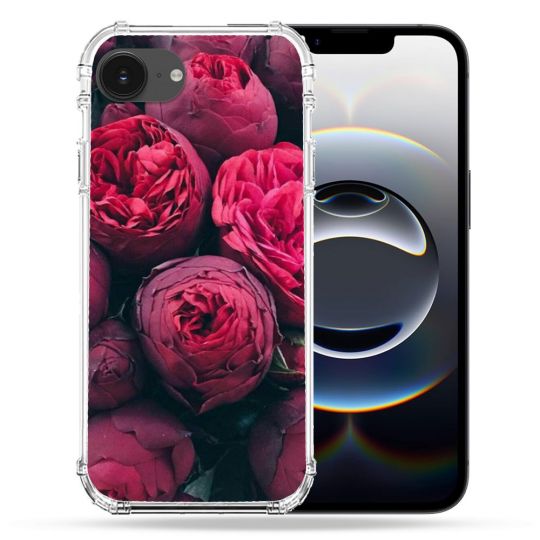 Coque Renforcée Pour Iphone 16e Fleur Pivoine