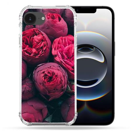 Coque Renforcée Pour Iphone 16e Fleur Pivoine