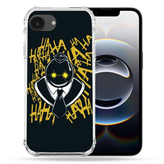Coque Renforcée Pour Iphone 16e Manga Assassination Classroom Kuro Noir