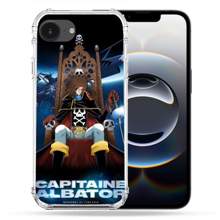 Coque Renforcée Pour Iphone 16e Manga Capitaine Albator