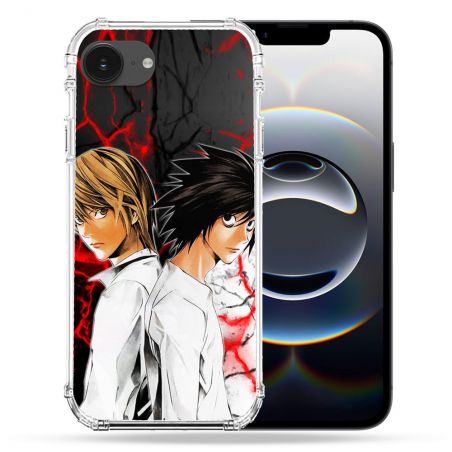 Coque Renforcée Pour Iphone 16e Manga Death Note Duo