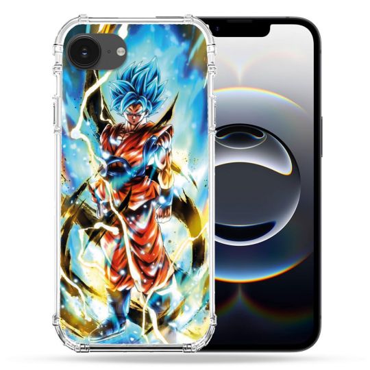 Coque Renforcée Pour Iphone 16e Manga Dragon Ball Sangoku Blanc