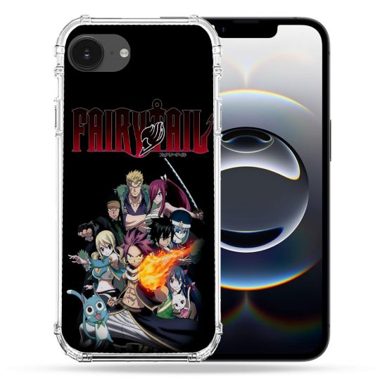 Coque Renforcée Pour Iphone 16e Manga Fairy Tail Logo Team