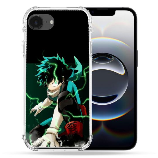 Coque Renforcée Pour Iphone 16e Manga My Hero Academia Deku