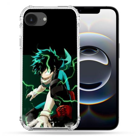 Coque Renforcée Pour Iphone 16e Manga My Hero Academia Deku