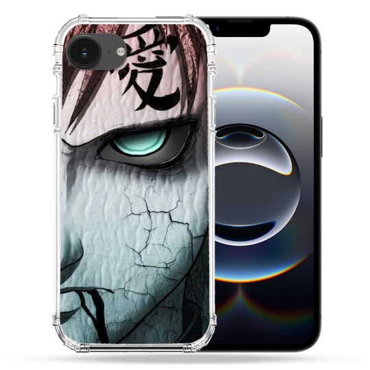 Coque Renforcée Pour Iphone 16e Manga Naruto Gaara