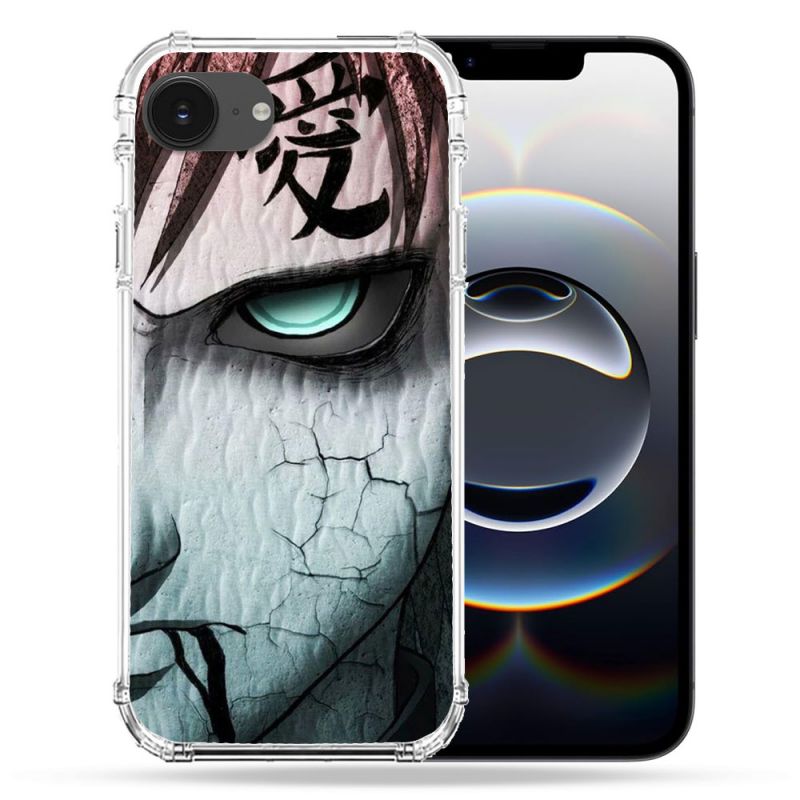 Coque Renforcée Pour Iphone 16e Manga Naruto Gaara