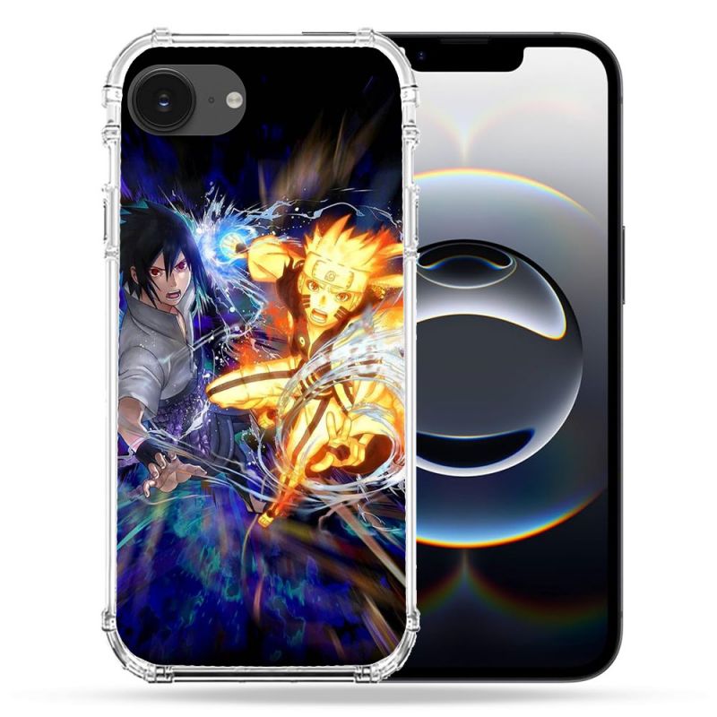Coque Renforcée Pour Iphone 16e Manga Naruto VS