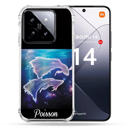 Coque Renforcée Pour Xiaomi 14 Signe Zodiaque 2 Poisson