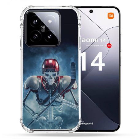 Coque Renforcée Pour Xiaomi 14 Sport Hockey Squelette