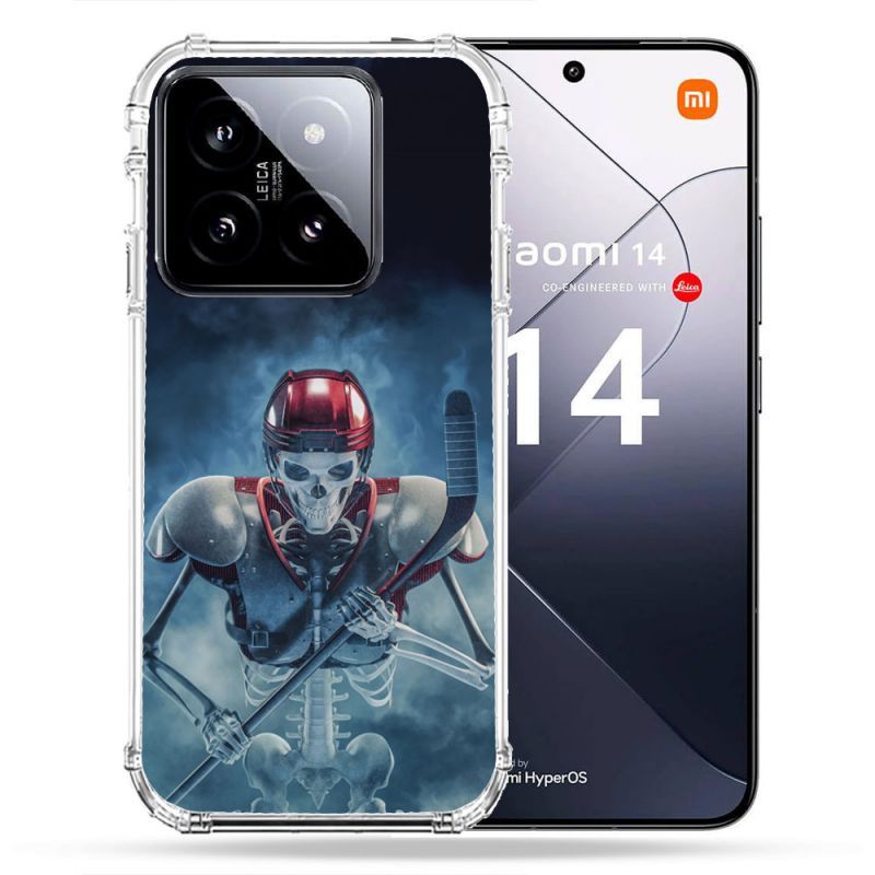 Coque Renforcée Pour Xiaomi 14 Sport Hockey Squelette