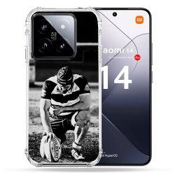 Coque Renforcée Pour Xiaomi 14 Sport Rugby Noir Blanc