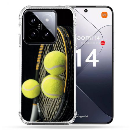 Coque Renforcée Pour Xiaomi 14 Sport Tennis Balls