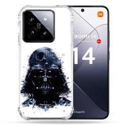 Coque Renforcée Pour Xiaomi 14 Star Wars - Dark Vador Blanc